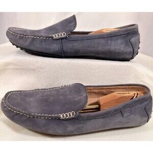 Polo Ralph Lauren Woodley Driver Loafer Mens 14 Gray Suede Moccasin Shoe Slip On